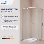 Душевой уголок RGW PA-038 (Прозрачное, 800x800)