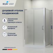 Душевой уголок RGW PA-045 (Матовое-Сатинат, 1000x900)