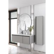 Комплект QUATRO M2-120 тумба LUNA с подсв.+раковина моноблок WHITE