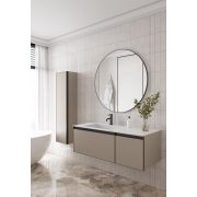 Комплект QUATRO M2-120 тумба с подсв.+раковина моноблок WHITE