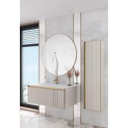 Комплект QUATRO M1-100 тумба рифл с подсв.+раковина моноблок WHITE