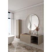 Комплект QUATRO M6-120 тумба с полками+раковина моноблок DAFNE