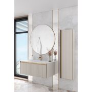 Комплект QUATRO M1-100 тумба рифл+раковина моноблок WHITE
