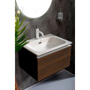 Тумба без раковины Vallessi 60*46см DARK OAK, 1 полка 837-060-D