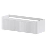 Тумба без раковины VOI рифл. 140см MATT WHITE 782-140-R-MW