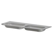 Раковина моноблок VOI 140см (двойной) STONE FINISH LUNA 786-140-SF-L без отв.