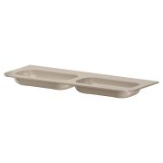 Раковина моноблок VOI 140см (двойной) STONE FINISH DAPHNE 786-140-SF-D без отв.
