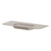 Раковина моноблок VOI 120см STONE FINISH CASHMERE 786-120-SF-C без отв.