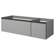 QUATRO 2 140см (100+40) тумба LUNA профиль ANTHRACITE c подсветкой 790-M2-140-L-A-LED