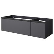 QUATRO 2 140см (100+40) тумба ANTHRACITE профиль ANTHRACITE c подсветкой 790-M2-140-A-A-LED