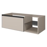 QUATRO 6 120см (80+40) тумба DAPHNE профиль ANTHRACITE c подсветкой 790-M6-120-D-A-LED