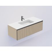 QUATRO 1 120CM тумба рифл DAPHNE профиль ANTHRACITE + внутр. подсв. 790-M1-120-RIB-D-A-LED