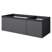 QUATRO 2 120см (80+40) тумба ANTHRACITE профиль ANTHRACITE с подсветкой 790-M2-120-A-A-LED