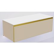 QUATRO 1 120CM тумба DAPHNE профиль MATT GOLD + внутр. подсв. 790-M1-120-D-MG-LED