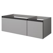 QUATRO 2 120см (80+40) тумба LUNA профиль ANTHRACITE с подсветкой внутри 790-M2-120-L-A-LED