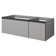 QUATRO 2 120см (80+40) тумба LUNA профиль ANTHRACITE 790-M2-120-L-A
