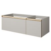 QUATRO 2 120см (80+40) тумба CASHMERE профиль MATT GOLD 790-M2-120-CM-MG