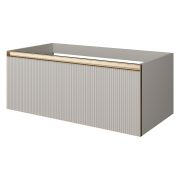 QUATRO 1 100CM тумба рифл CASHMERE FUGA профиль MATT GOLD 790-M1-100-CM-RIB-MG