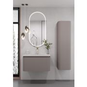 Тумба OVALE S 100см Рифленая 1 полка DELMAR без раковины 781-100-D