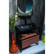 Ящик под консоль LOFT 80 dark wood, 1 полка 894-080-D