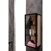 Пенал LOFT низкий light wood, полки стекло 895-L