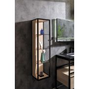 Пенал LOFT высокий light wood, полки стекло 896-L