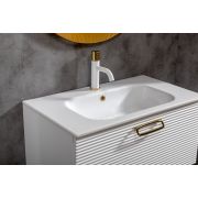 Тумба Linea 80 белая+Золото 842-080-WG