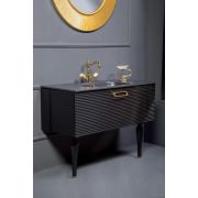 Тумба Linea 100 черная + золото 842-100-BG