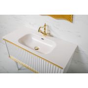 Тумба Canale 100 белая + Золото 843-100-WG