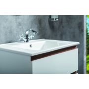 Тумба CAPOLDA 65 белая + ручка дерево 849-065-WW