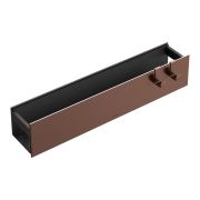 Полка настенная 60см Copper Brushed/Брашированная медь + 2 крючка 10966-CB