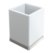 Стакан настольный Qubic Nickel Brush 10961-NB