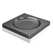 Мыльница квадратная Qubic Gun Metal 10960-GM