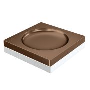 Мыльница квадратная Qubic Brushed Bronze 10960-BRB