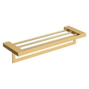 Полка для полотенец Qubic Matt Gold 10737-MG