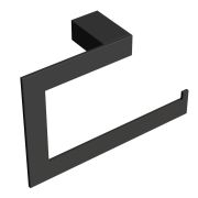 Полотенцедержатель кольцо Qubic Black 10725-B