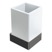 Стакан настенный Qubic Shine Gun Metal 10724-SGM