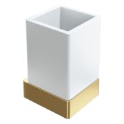 Стакан настенный Qubic Matt Gold 10724-MG