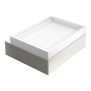 Мыльница настенная Qubic Nickel Brush 10723-NB