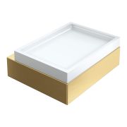 Мыльница настенная Qubic Matt Gold 10723-MG