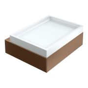 Мыльница настенная Qubic Brushed Bronze 10723-BRB