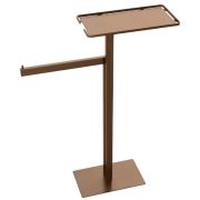 Стойка напольная с полкой и полотенцедержателем BRUSHED BRONZE 10952-BRB