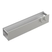 Полка настенная 60см Nickel brushed + 2 крючка 10966-NB