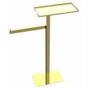 Стойка напольная с полкой и полотенцедержателем GOLD 10952-G