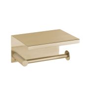 Держатель для туалетной бумаги с крышкой Uno Matt Gold 10971-MG