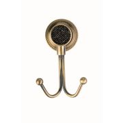 Крючок двойной ROYALE CRISTAL BLACK BR 10926-BR-B