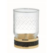 Настольный стакан ROYALE CRISTAL BLACK GOLD 10931-G-B
