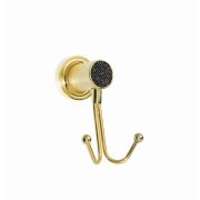 Крючок двойной ROYALE CRISTAL BLACK GOLD 10926-G-B
