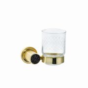 Стакан настенный ROYALE CRISTAL BLACK GOLD 10924-G-B