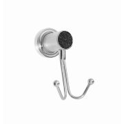 Крючок двойной ROYALE CRISTAL BLACK ХРОМ 10926-CR-B